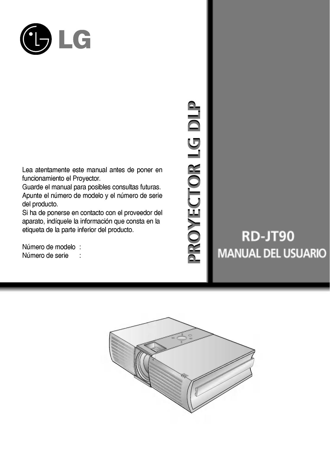 LG RD-JT90 User Manual