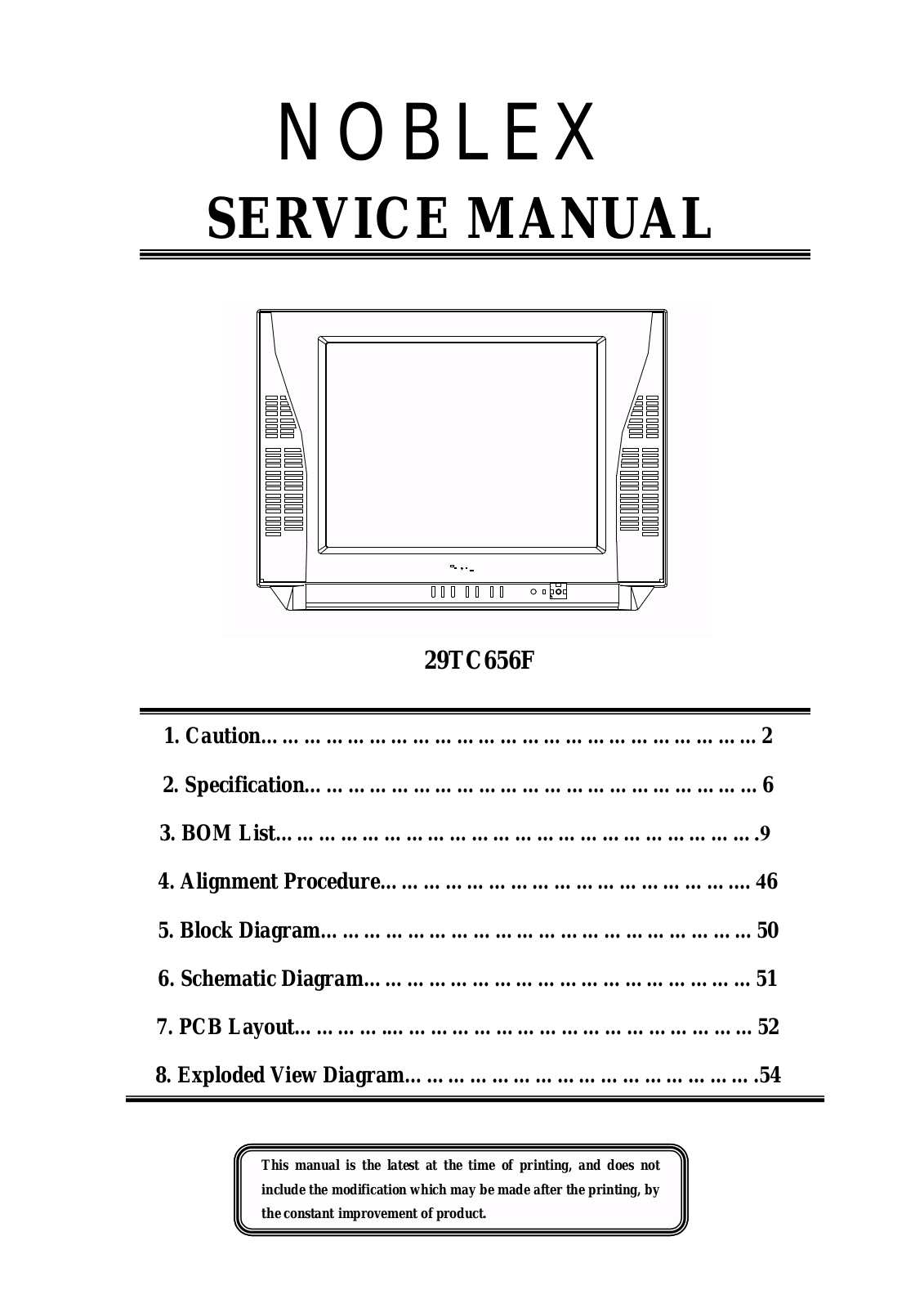 Noblex 29TC656F Schematic