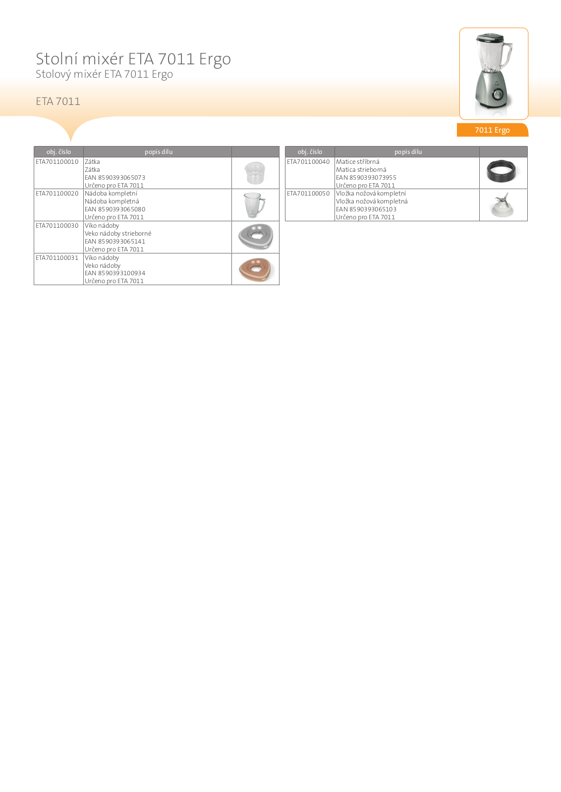 ETA 7011 90050, 7011 90000 User Manual