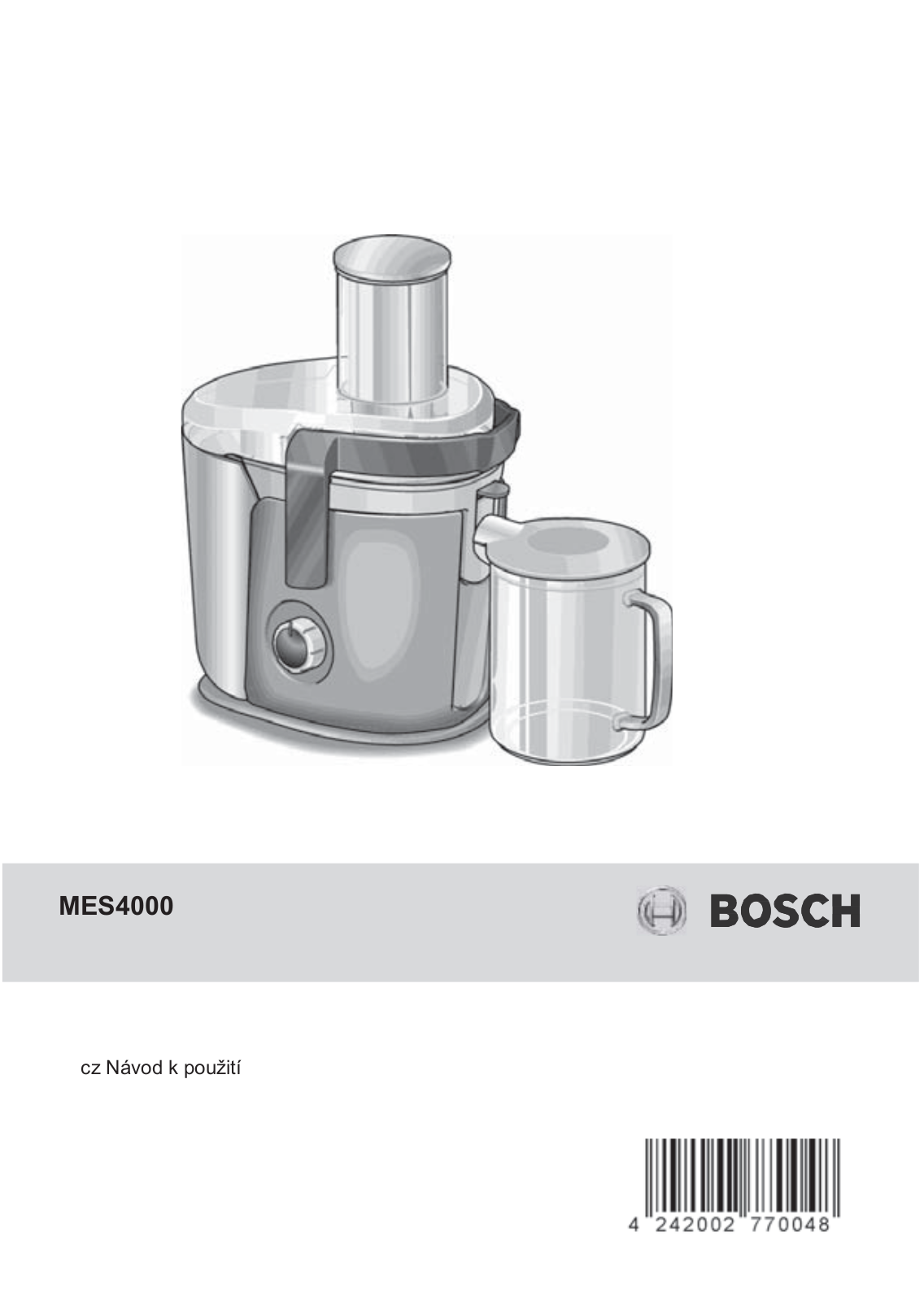 Bosch MES4000 User Manual