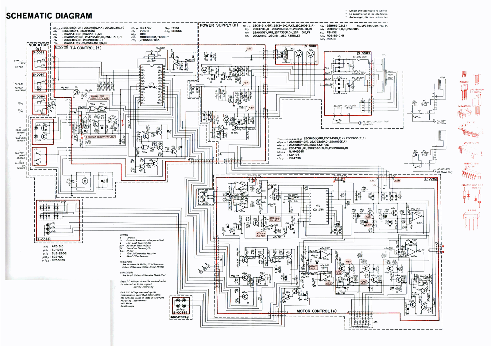 Sansui XR-Q9 Schematic