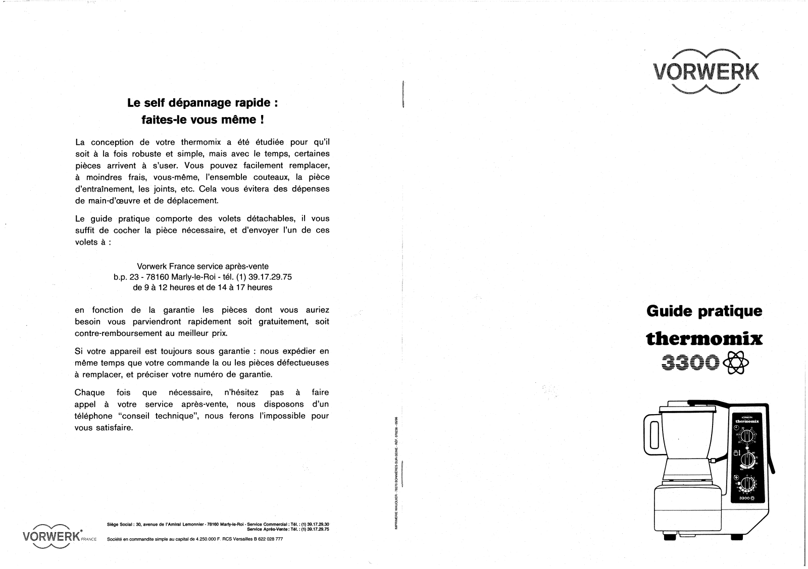 Vorwerk Thermomix 3300 User Manual