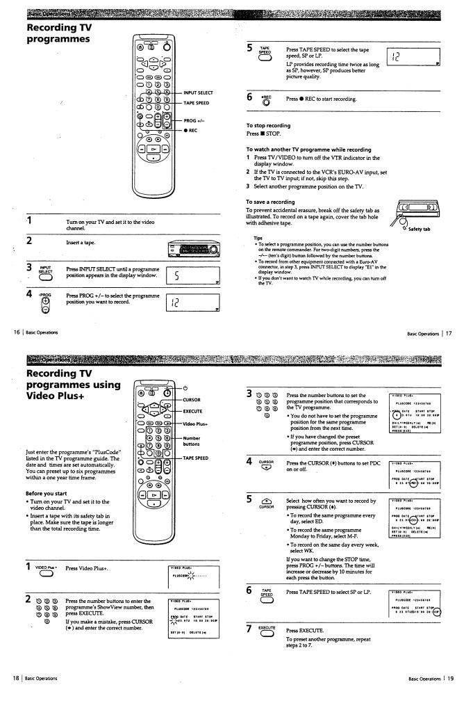 Sony SLV-E420CP, SLV-E420VC, SLV-E520CP, SLV-E520UX, SLV-E520VC Service Manual