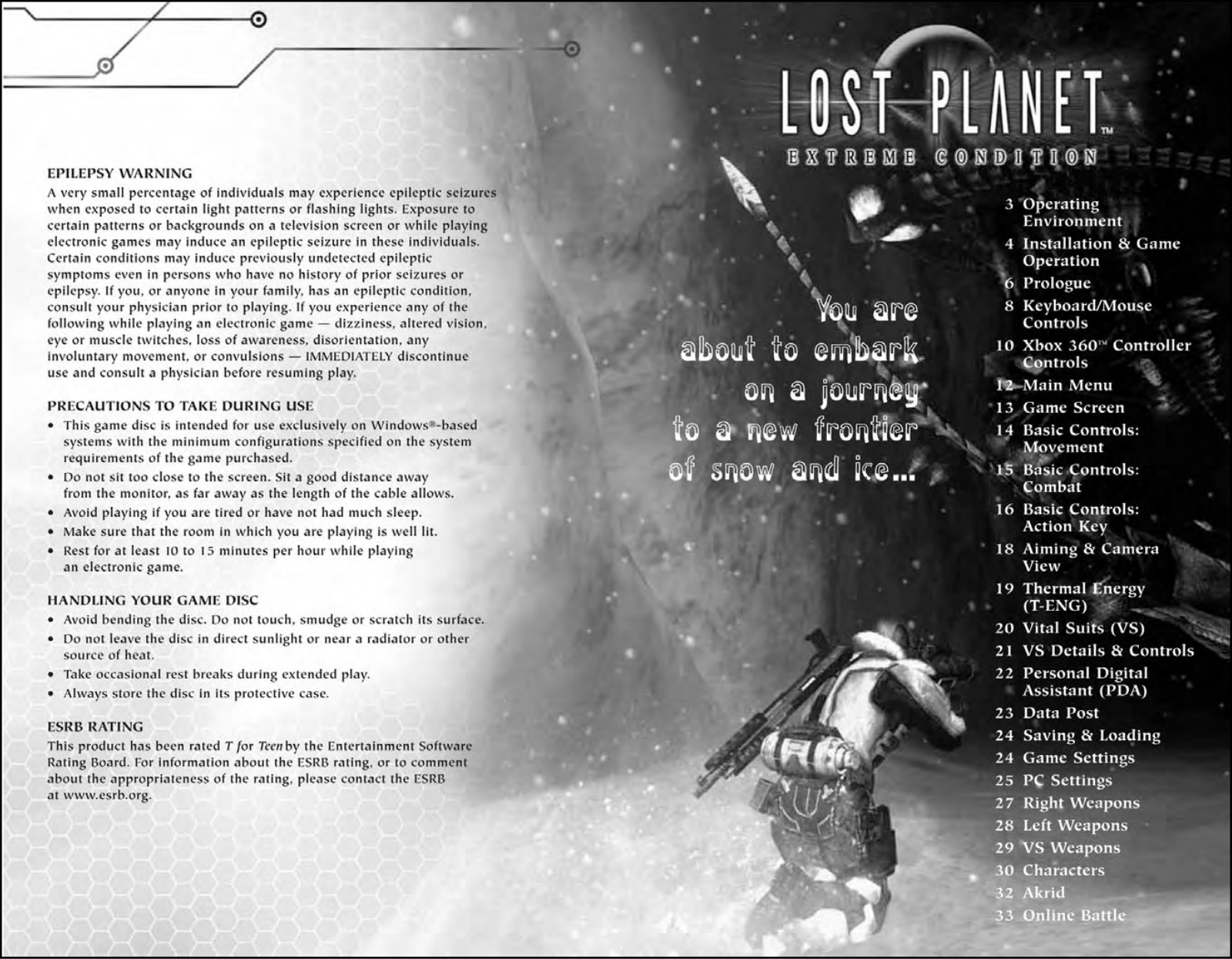 Capcom Lost Planet Extreme Condition User Manual