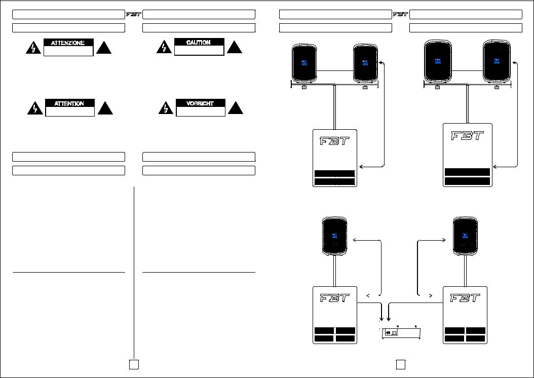 FBT Jolly SUB10a Operation manual