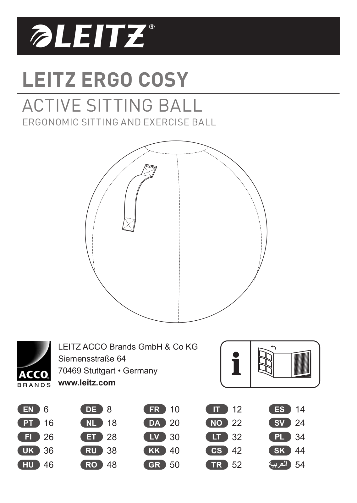 Leitz ACTIVE SITTING BALL User manual - ManualMachine.com