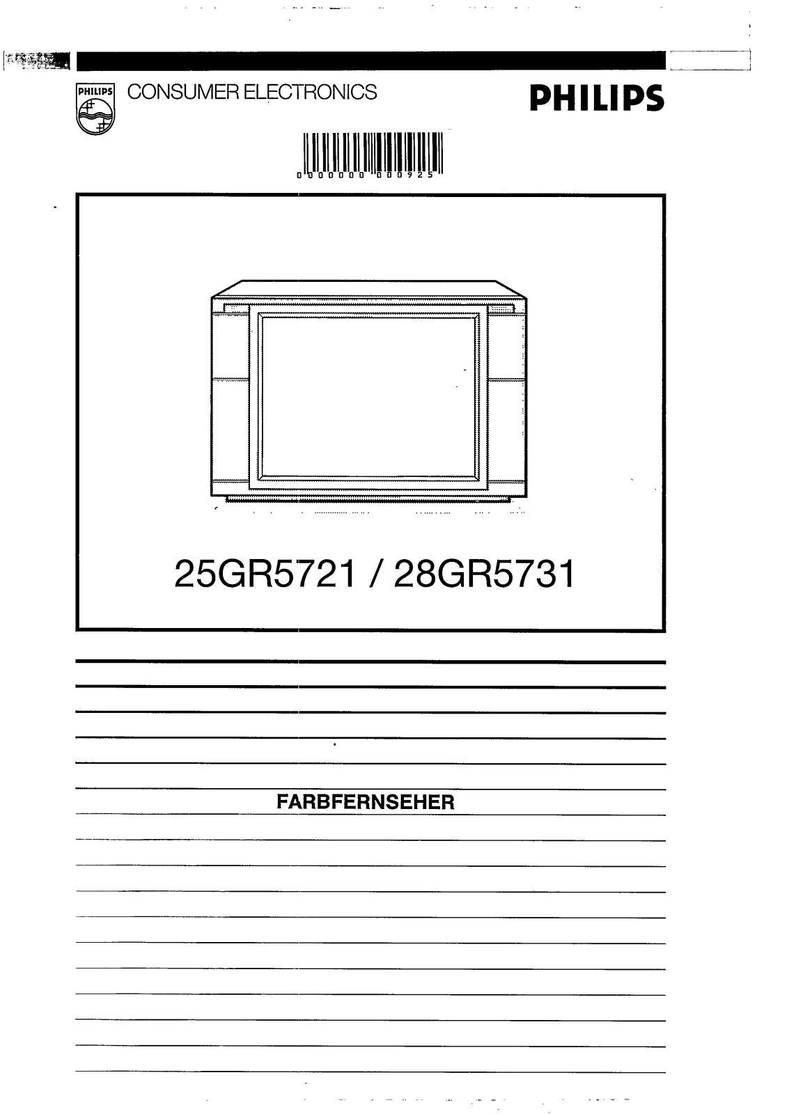 Philips 28GR5731, 25GR5721 User Manual