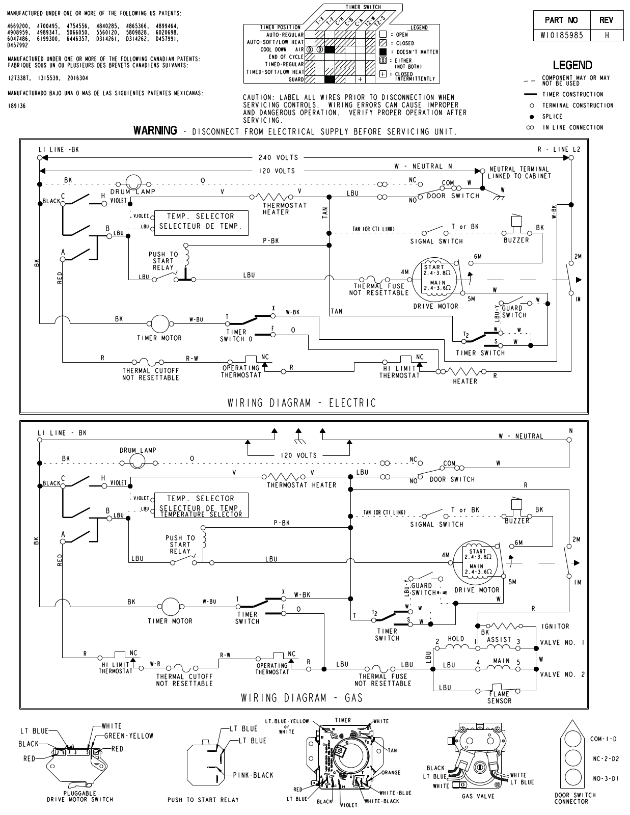 Whirlpool 7MWGD9015YW0 Parts Diagram