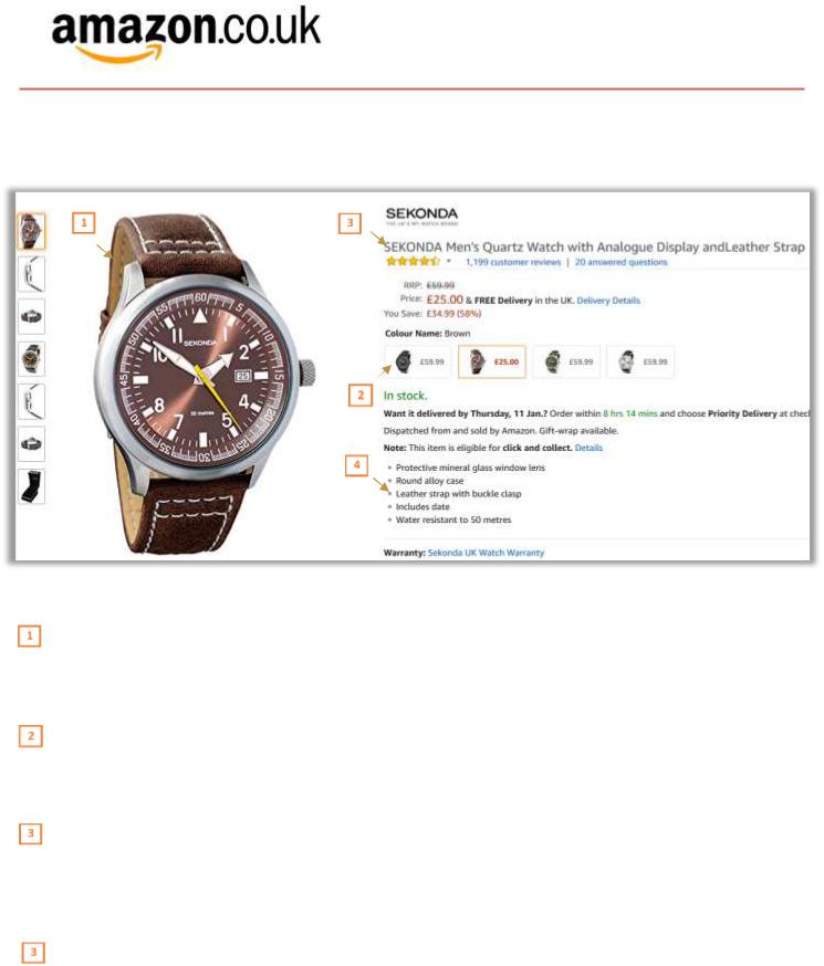 Amazon Watches User Manual