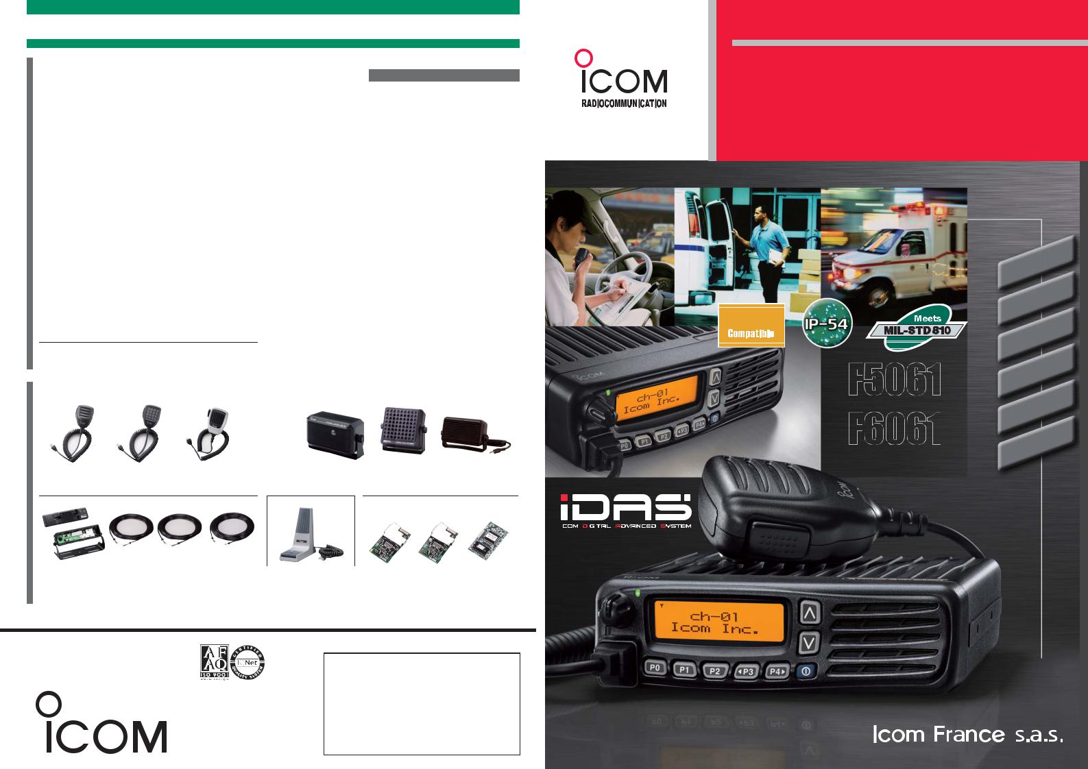 ICOM IC-F5061, IC-F6061 User Manual