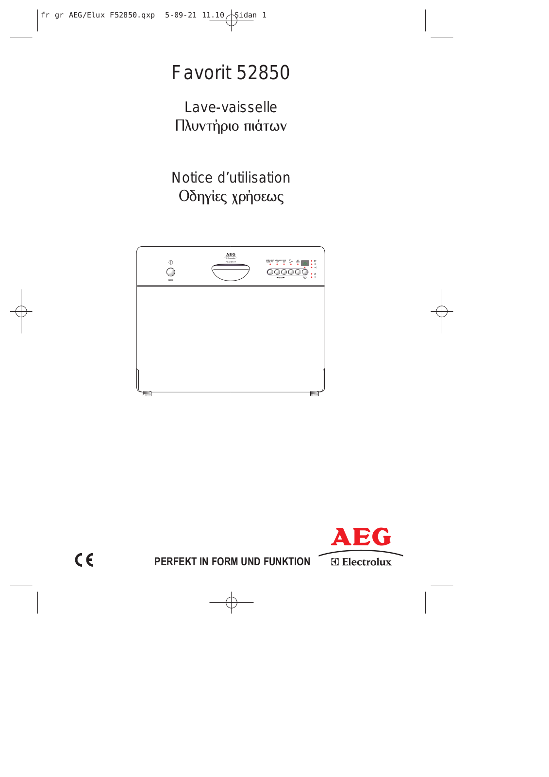 AEG F52850S User Manual