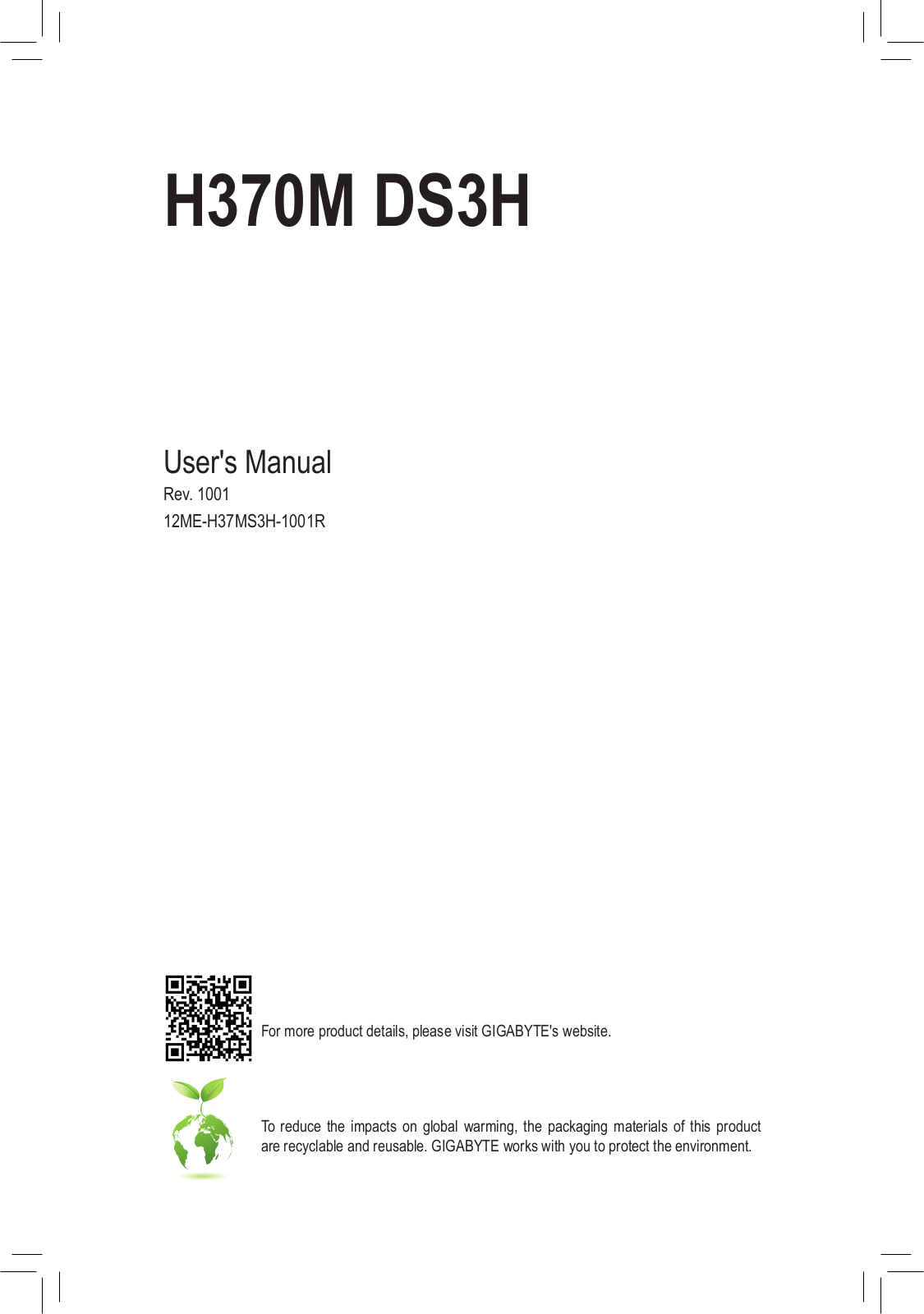 Gigabyte H370M DS3H Service Manual