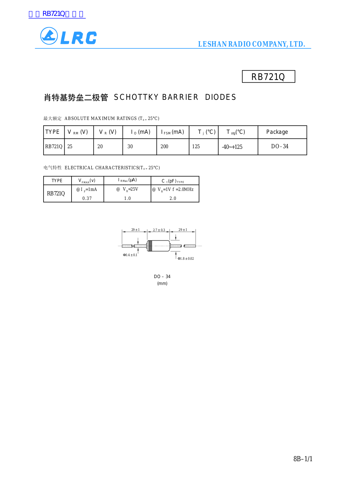 LRC RB721Q User Manual