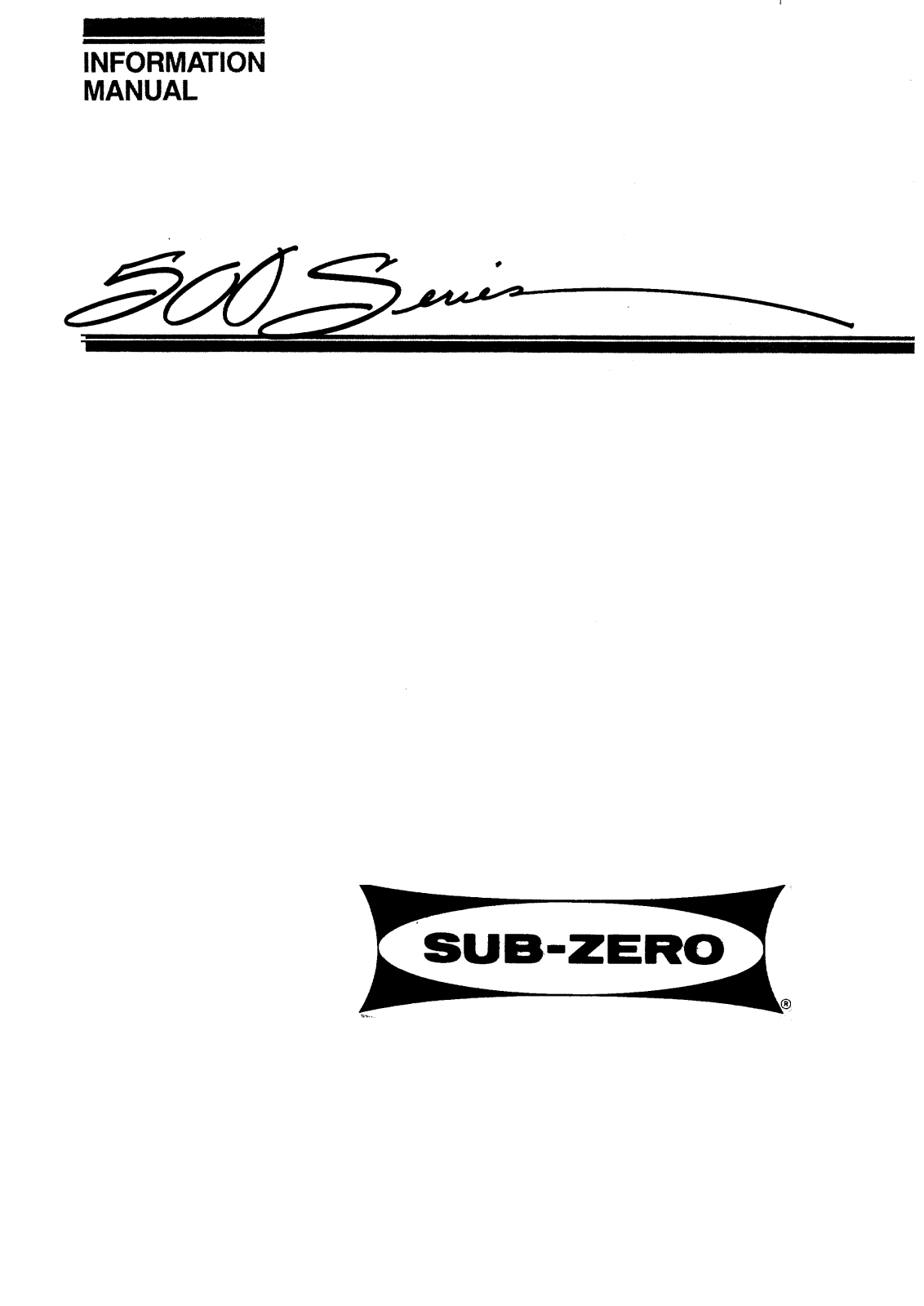 Sub-Zero 590, 561, 550, 542, 532 Owner’s Manual - ManualMachine.com