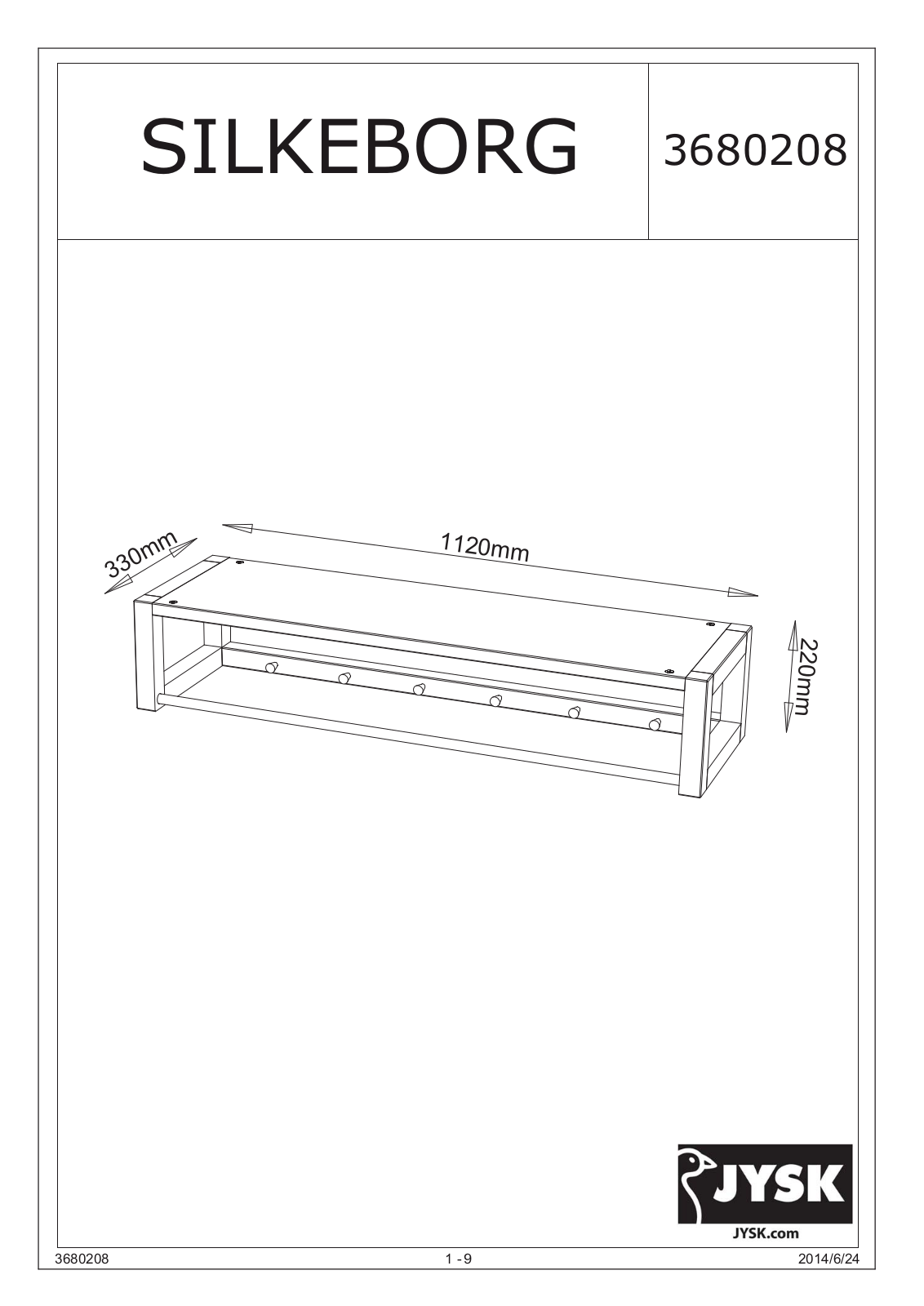 JYSK Silkeborg wall User Manual