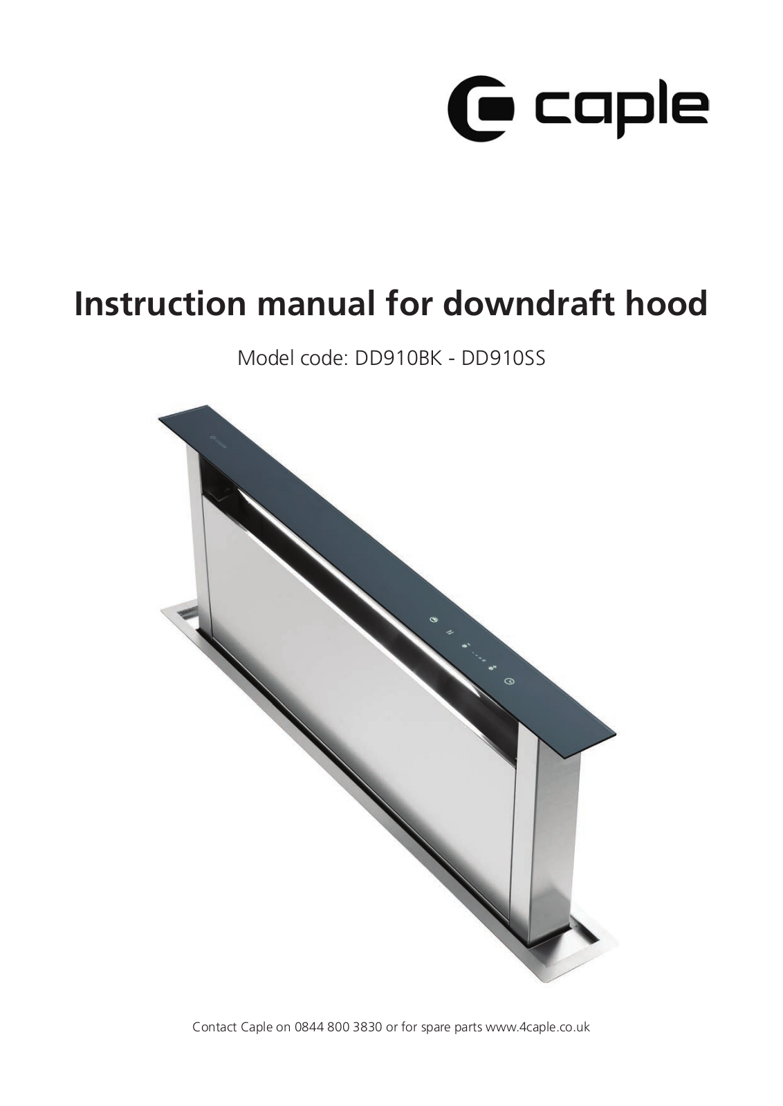 Caple DD910BK User Manual