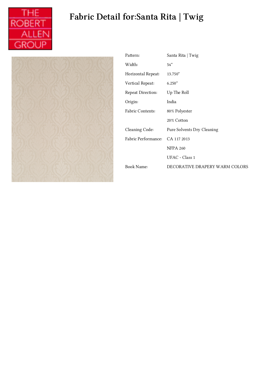 Robert Allen RALF1990 Specifications - ManualMachine.com