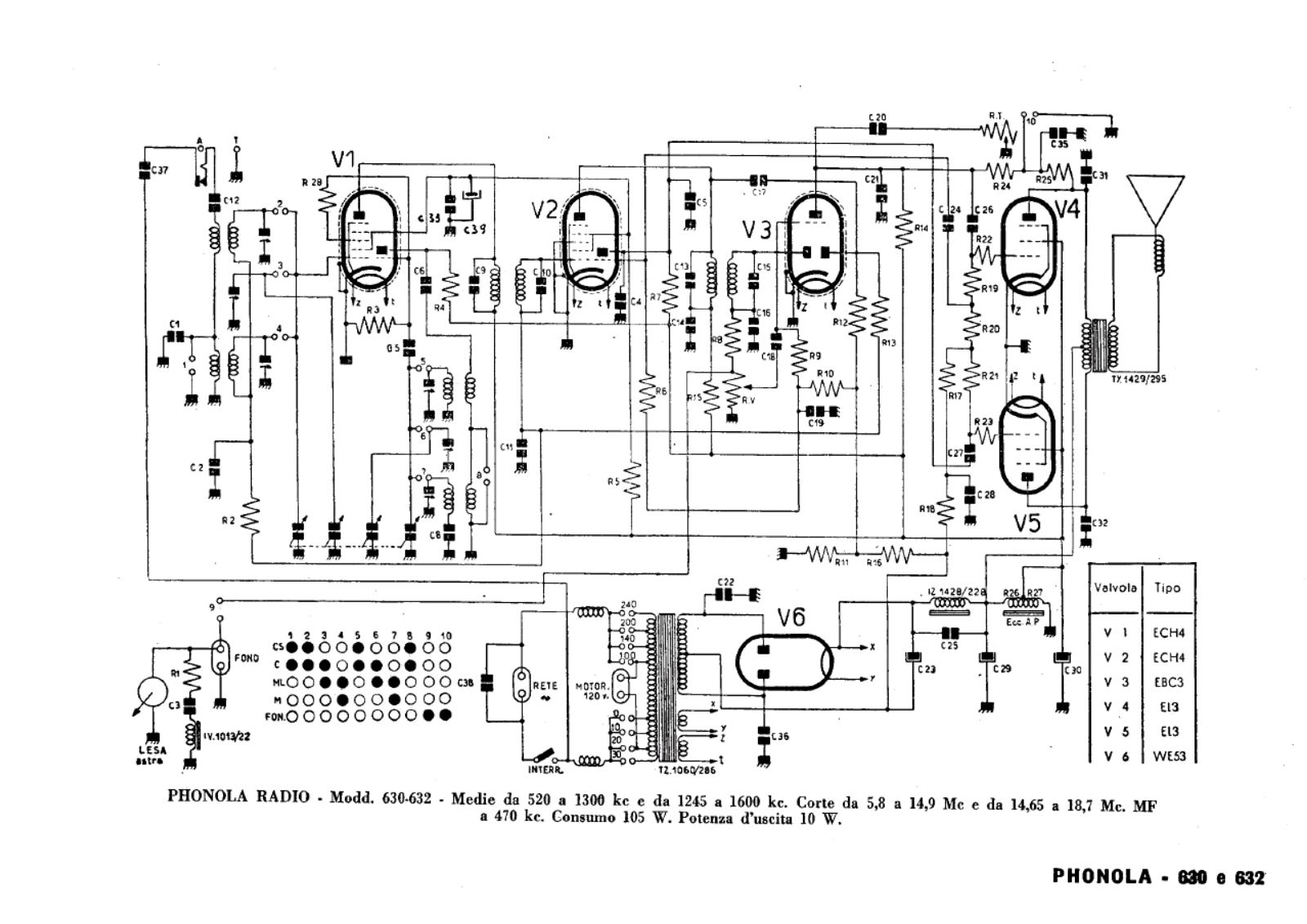 Phonola 630632 schematic - ManualMachine.com