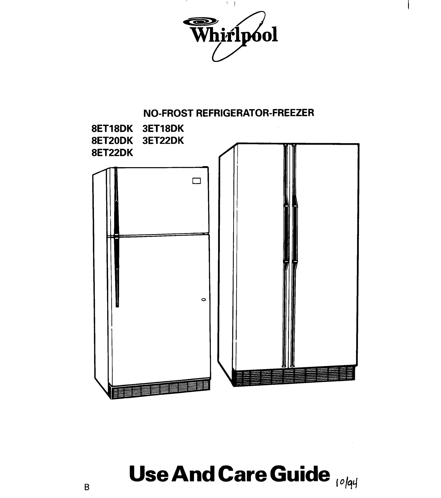 Whirlpool 8ET20DK, 8ET22DK User Manual - ManualMachine.com
