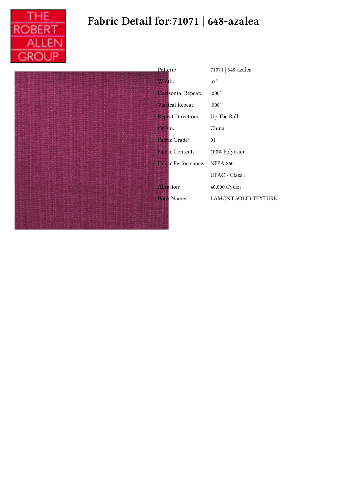 Duralee CRAL4233 Specifications - ManualMachine.com