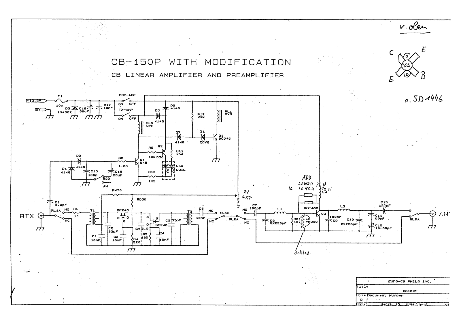 SAE 150P Schematic