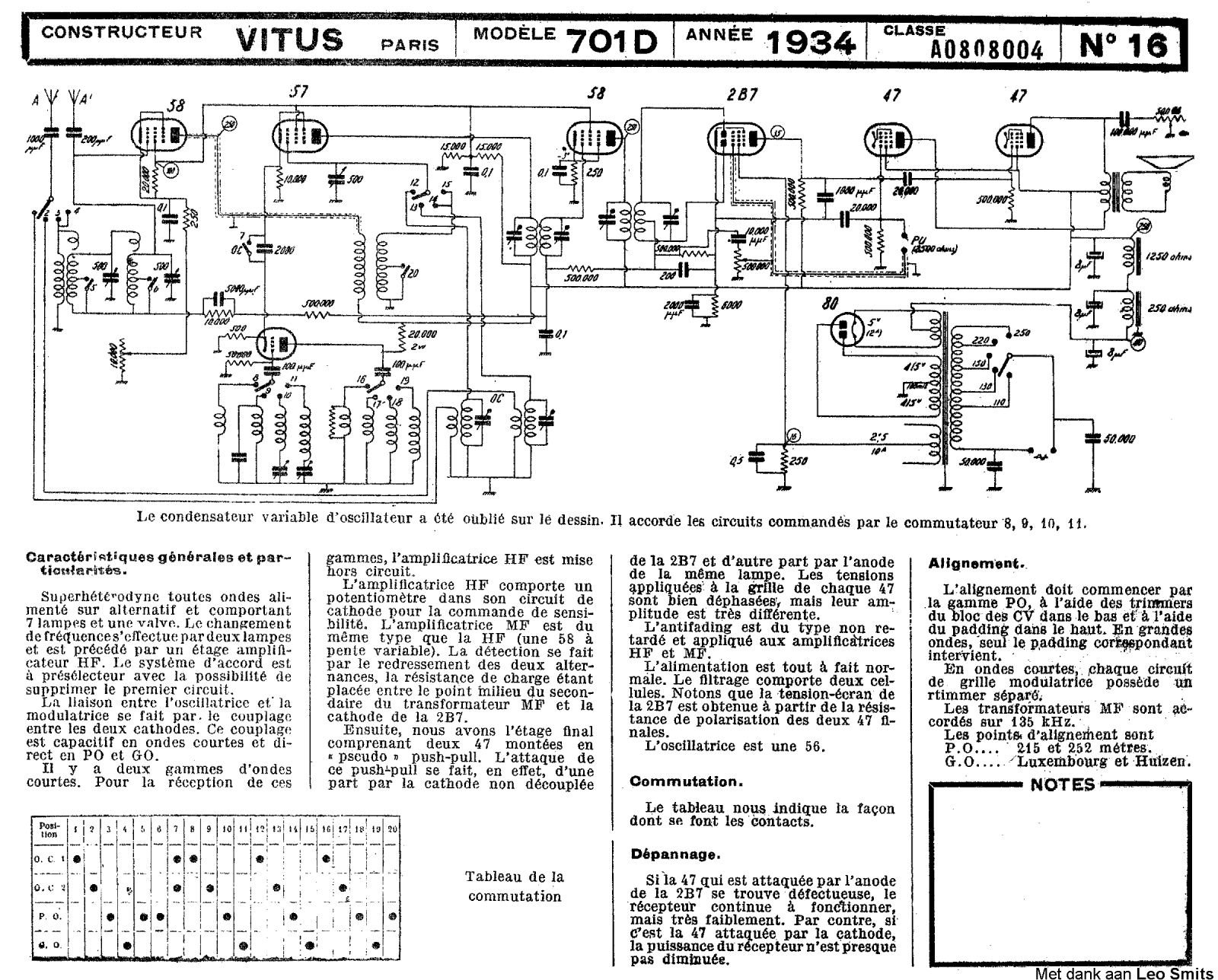 Vitus 701D_1934 Schematic - ManualMachine.com