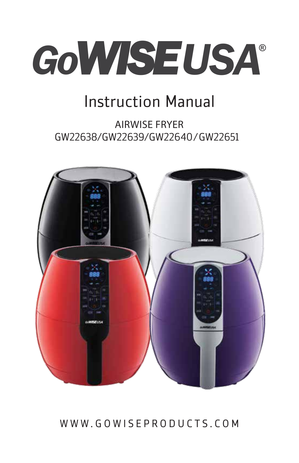 GoWISE USA GW22638, GW22639, GW22640, GW22651 Instruction Manual