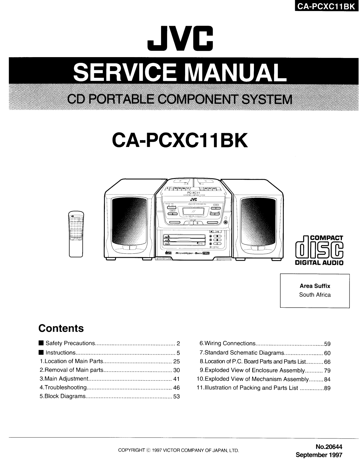 JVC CAPCXC-11-BK Service manual