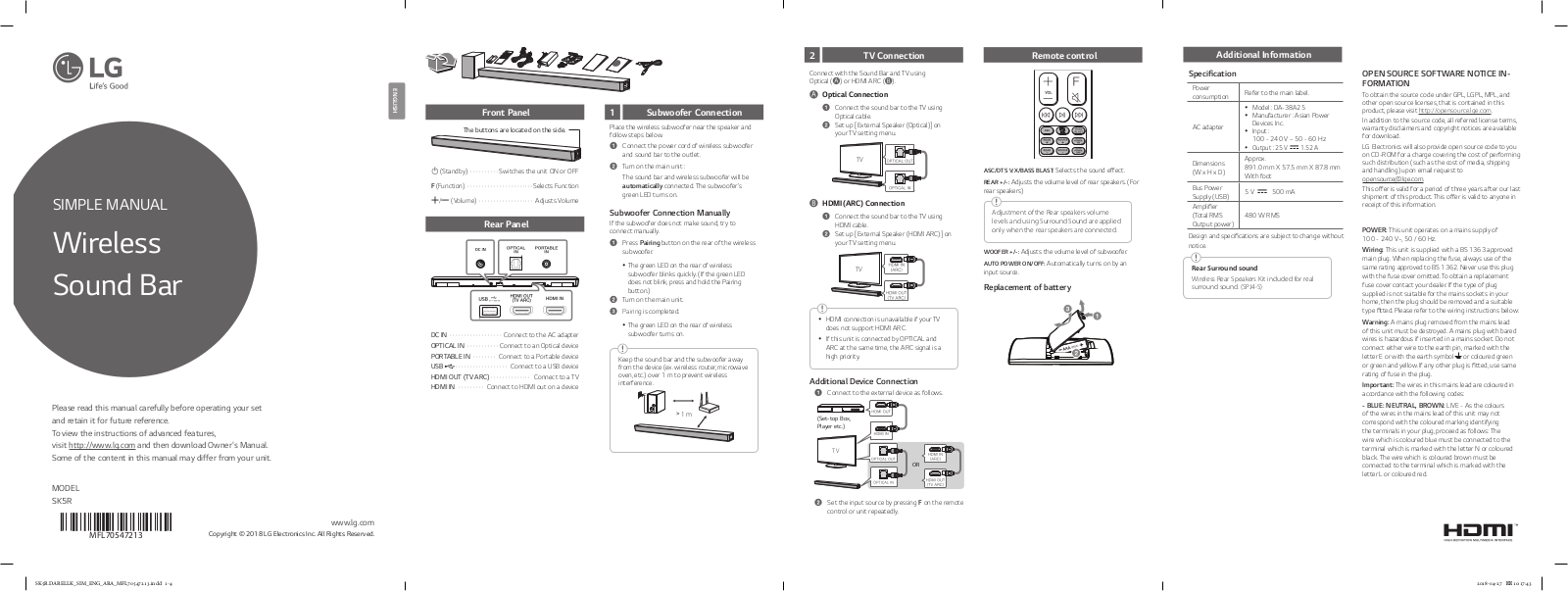 LG SK5R User Guide