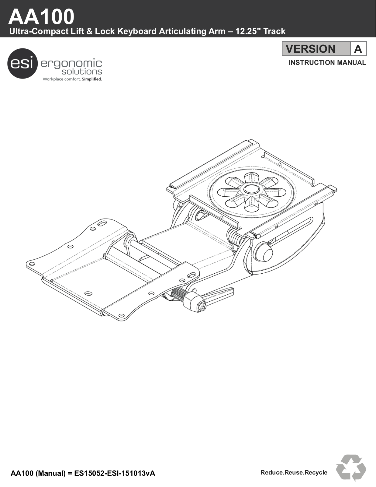 ESI AA100 Instruction Manual