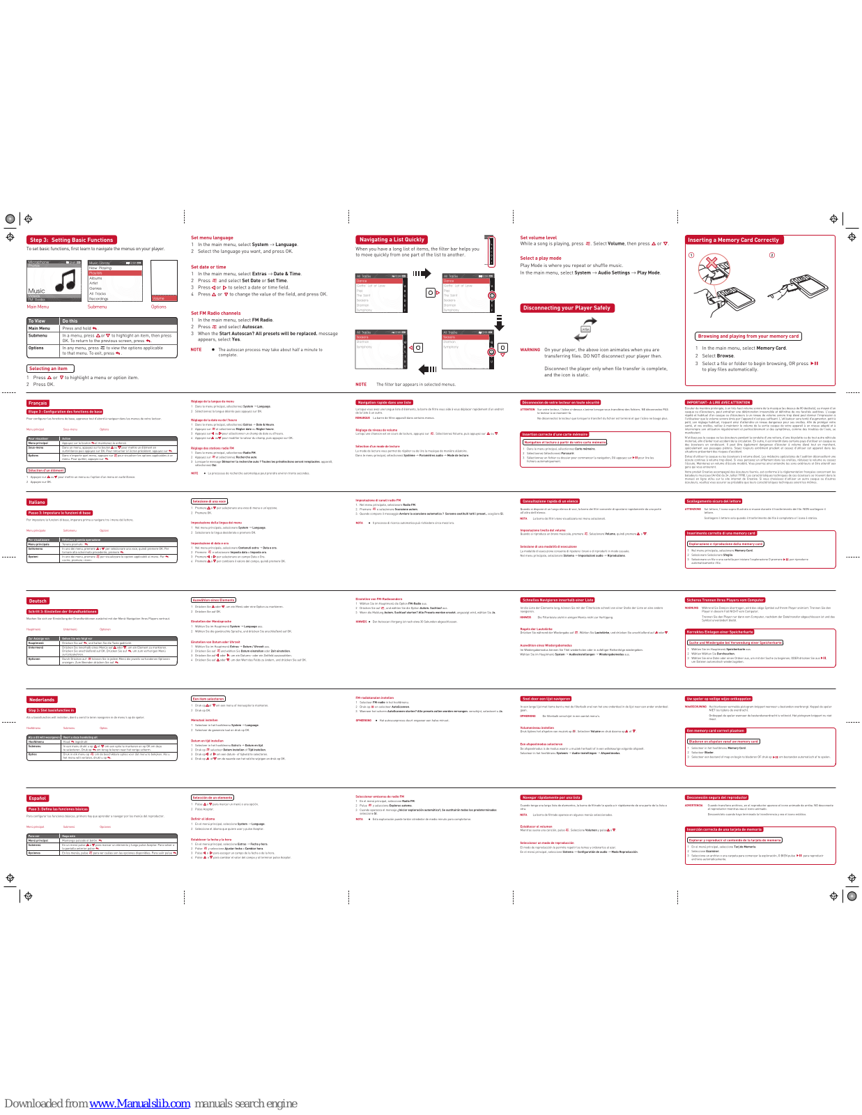 Creative ZEN - QUICK GUIDE 2, ZEN Quick Manual