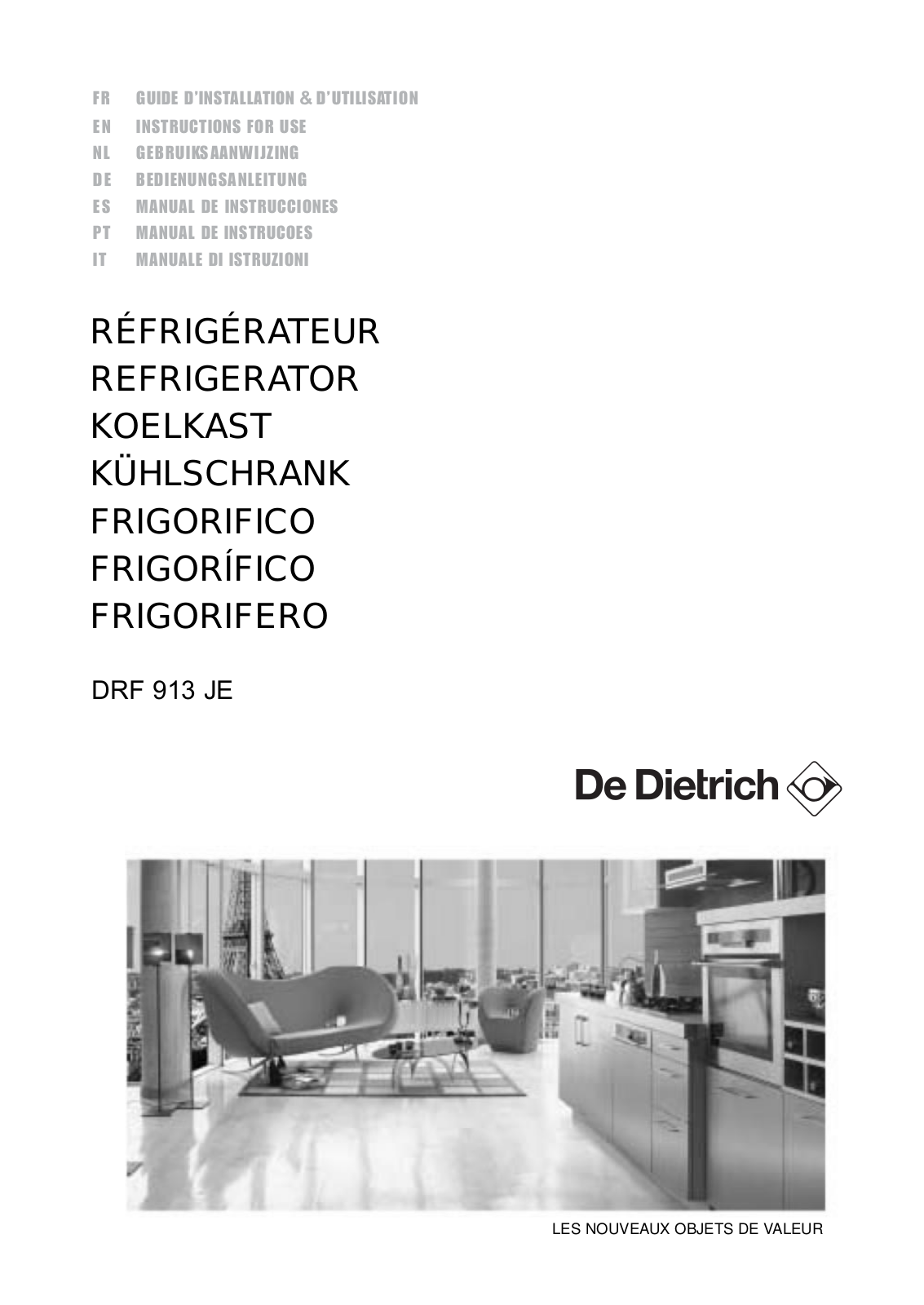 De Dietrich DRF 913 JE User Manual