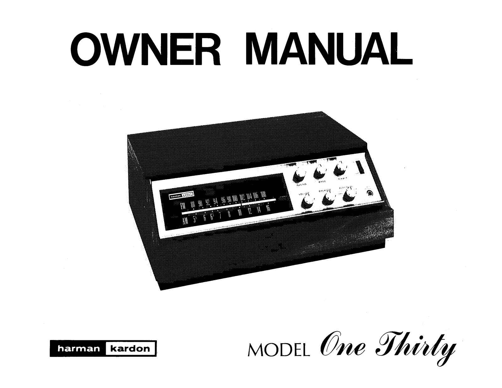 Harman Kardon 130 Owners manual