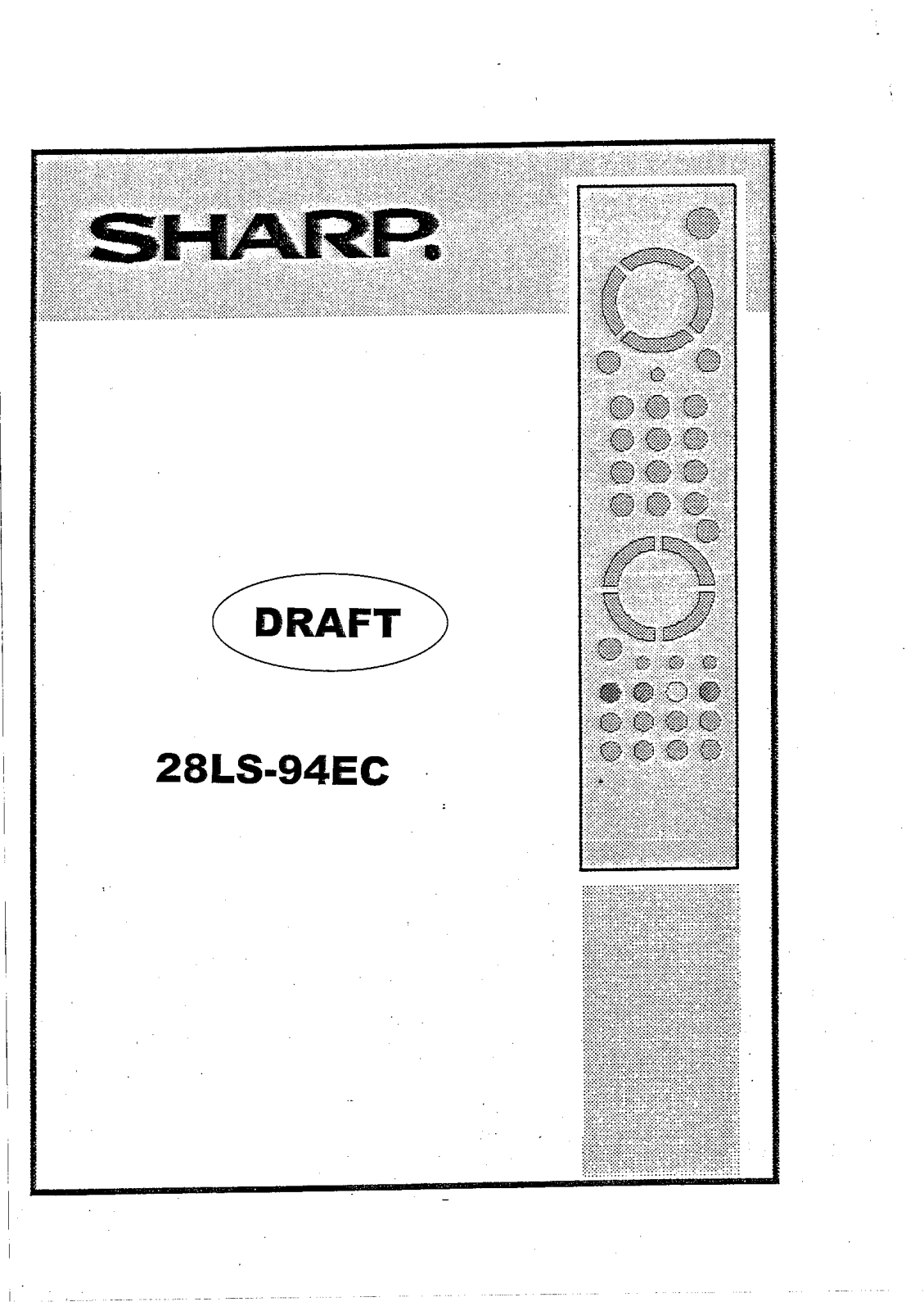 Sharp 28LS-94EC User Manual