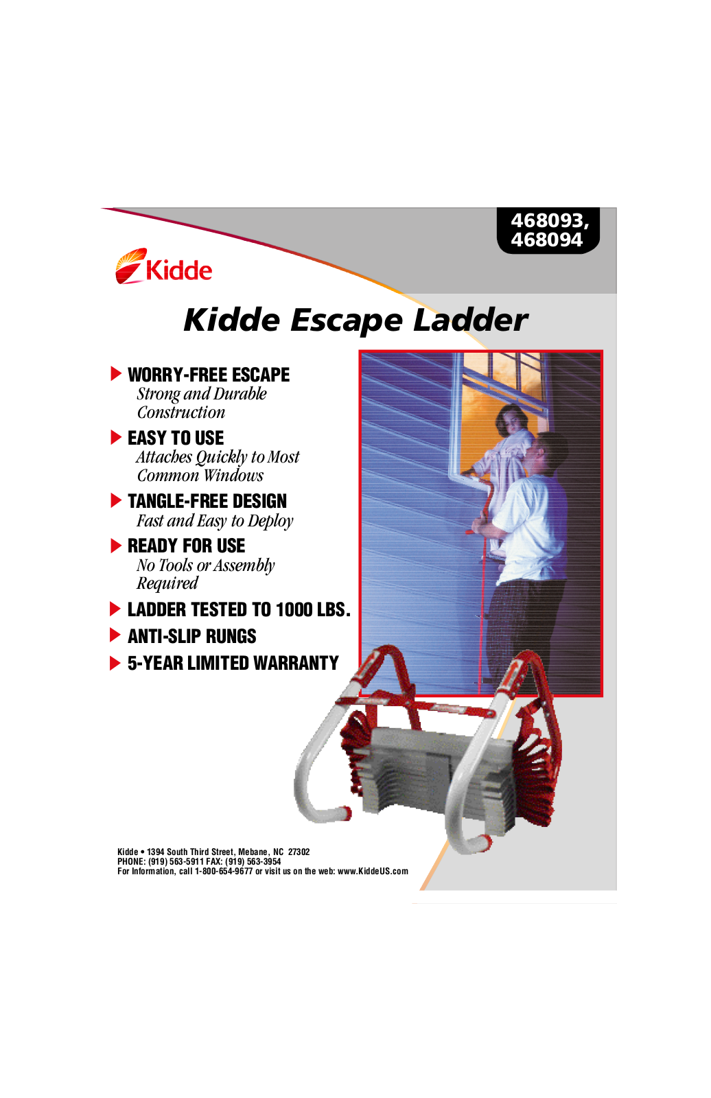 Kidde 468093, 468094 User Manual