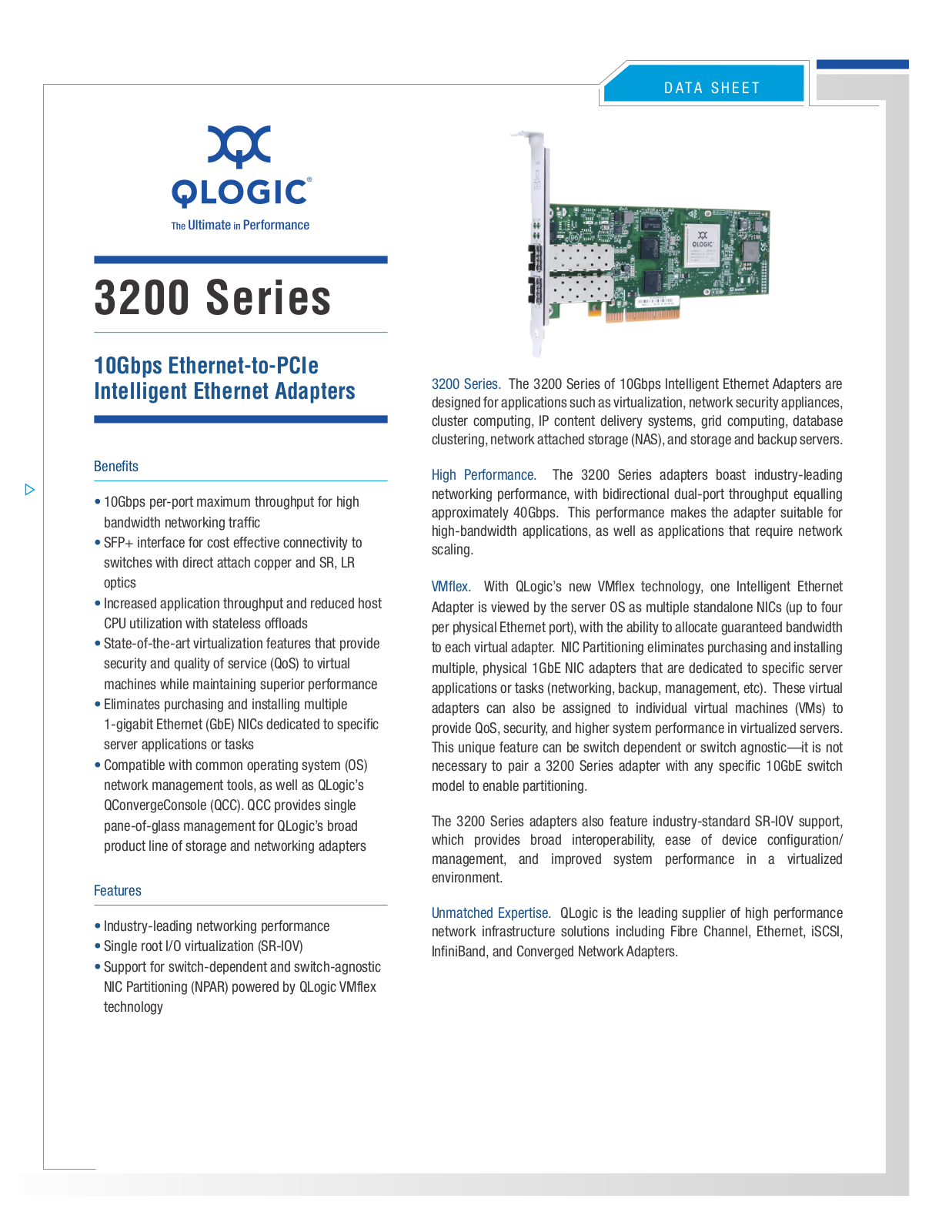 QLogic QLE3242-CU-CK data sheet
