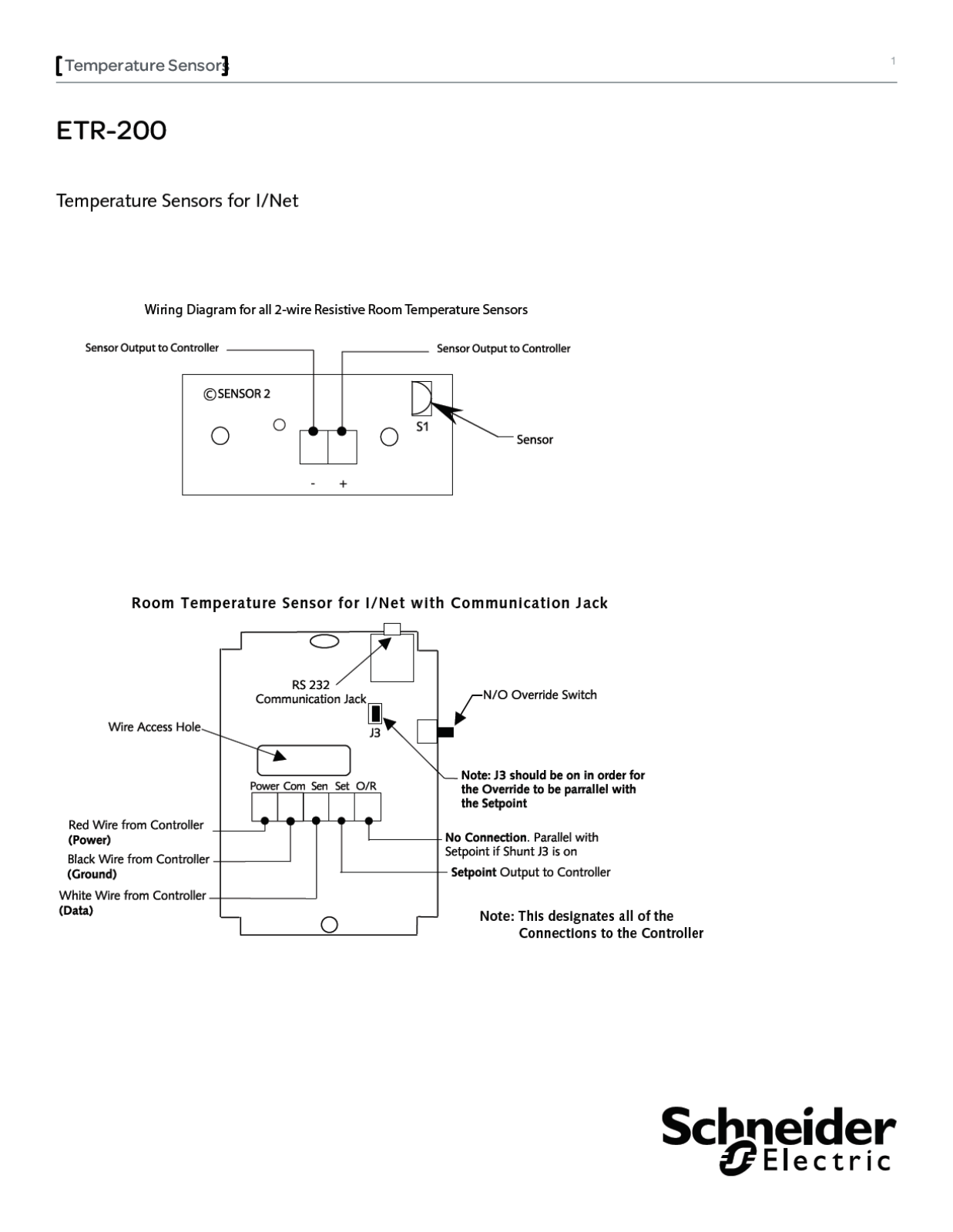 Schneider Electric ETB200 Wiring Diagrams