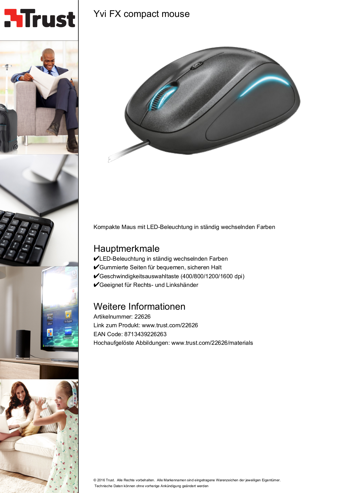 Trust Yvi FX compact mouse User Manual