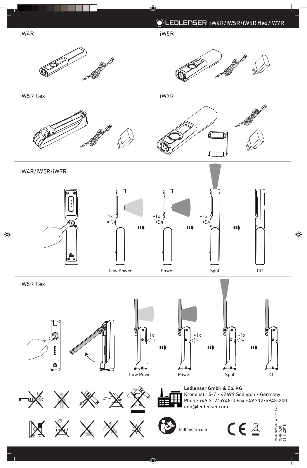 Led Lenser iW5R User Manual