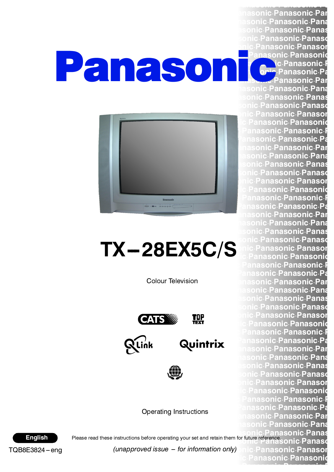Panasonic TX-28EX5CS User Manual
