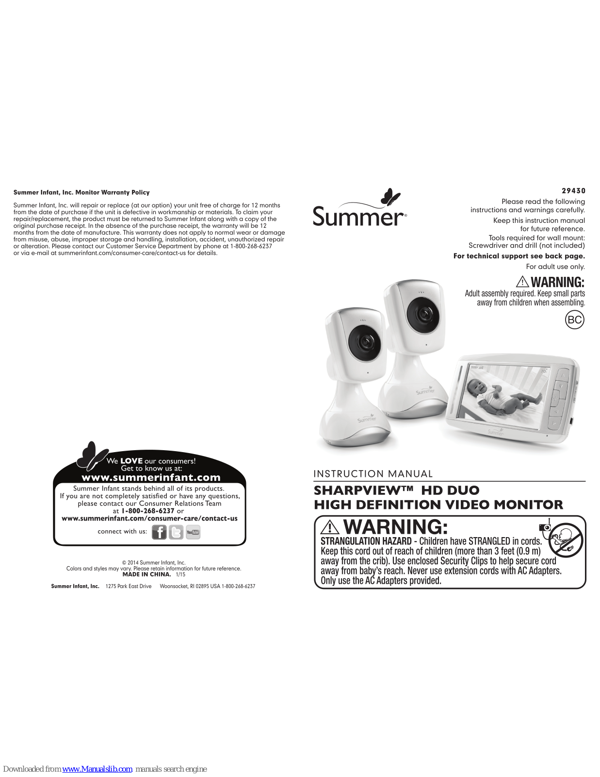 Summer SHARPVIEW 29430 Instruction Manual - ManualMachine.com