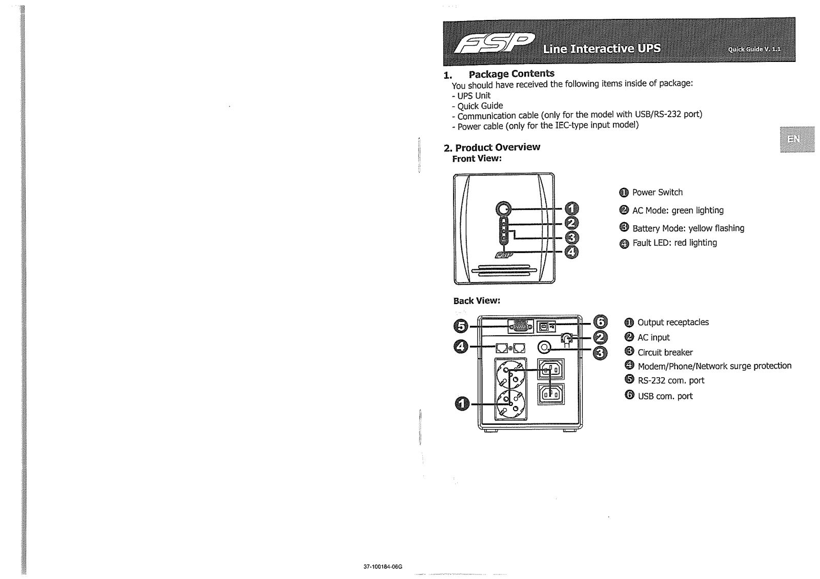 FSP EP1000 User guide