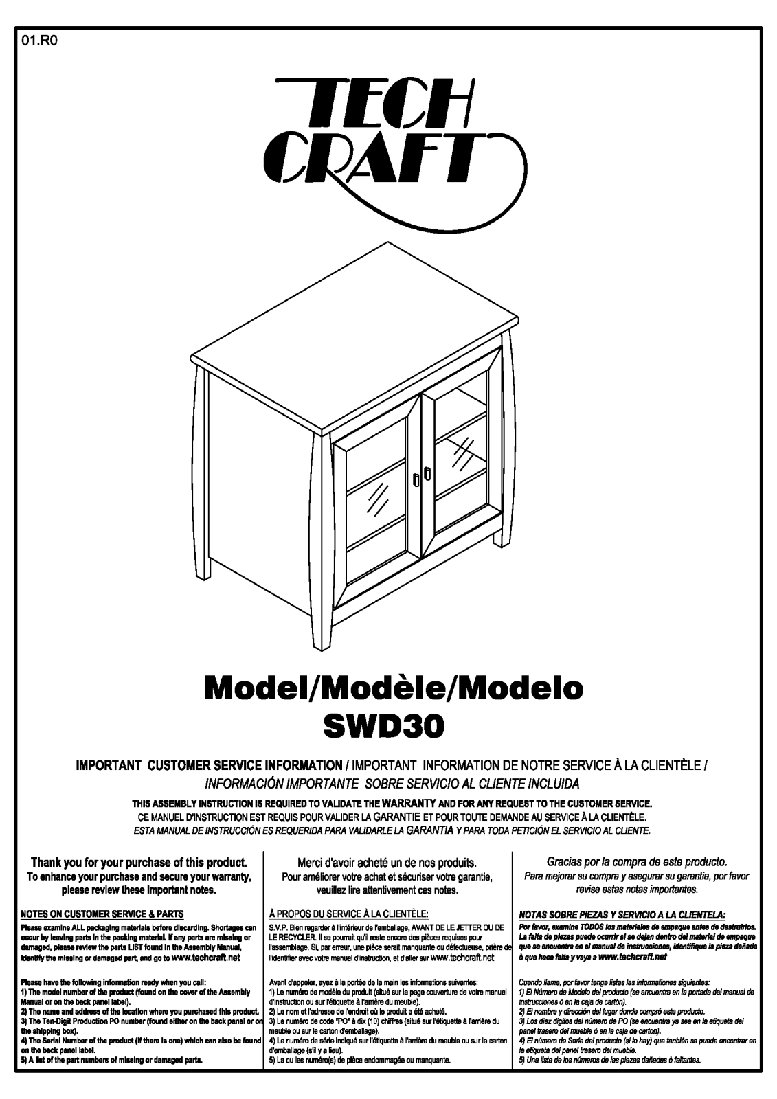 Tech Craft SWD30 User Manual