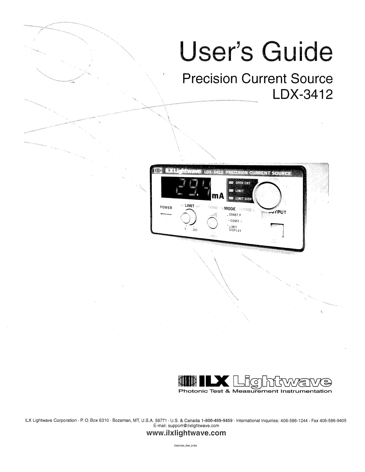 ILX Lightwave LDX-3412 User Manual