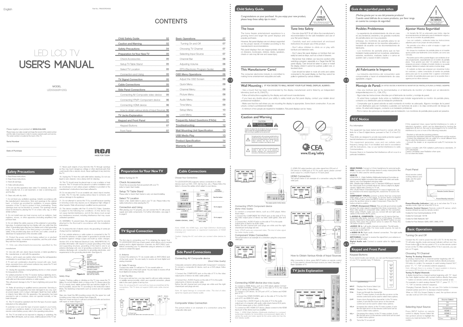 RCA LED55G55R120Q Owner’s Manual