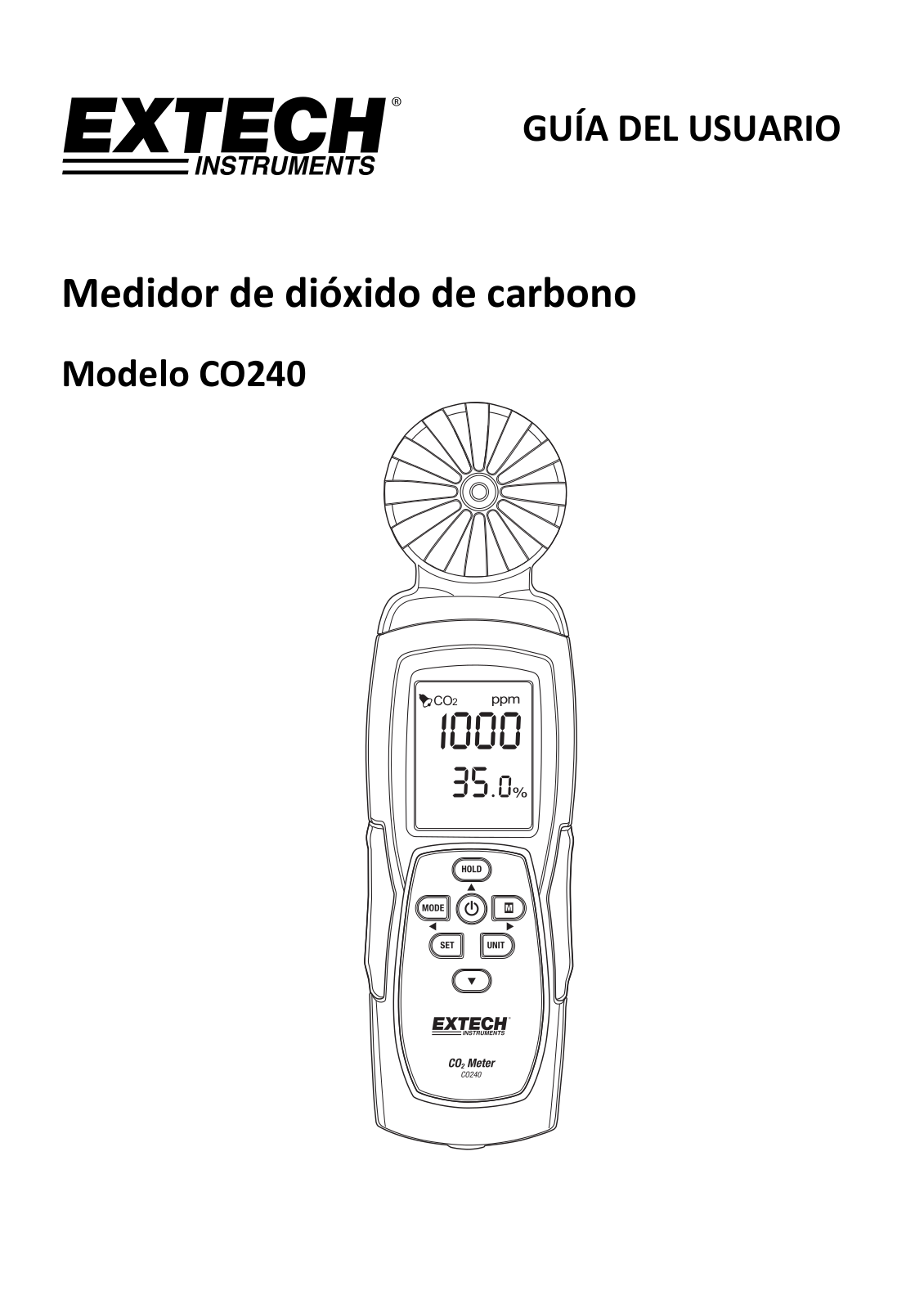 Extech CO240 User guide