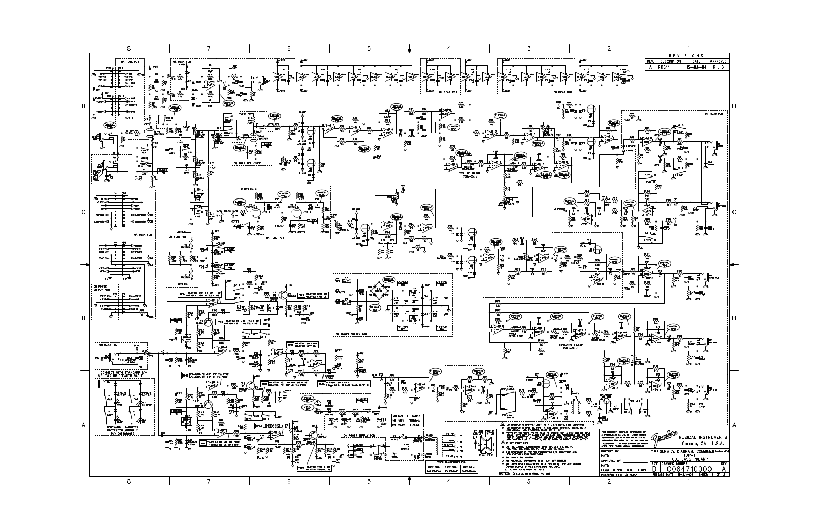 Fender TBP-1-TubePreamp Schematic