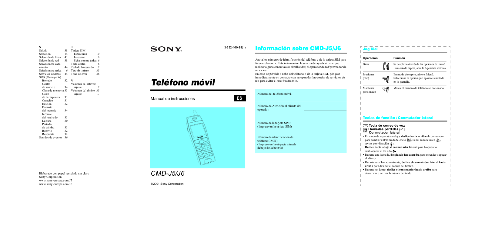 Sony ericsson CMD-J5 User Manual