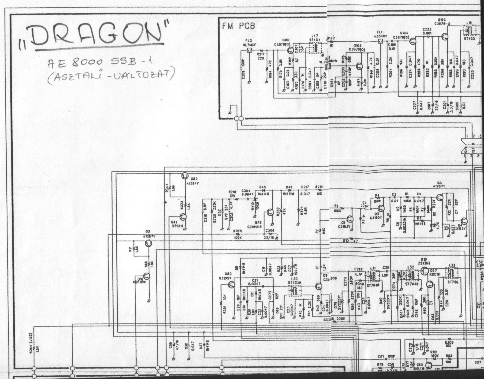 Nakamichi Dragon AE-8000-SSB Schematic