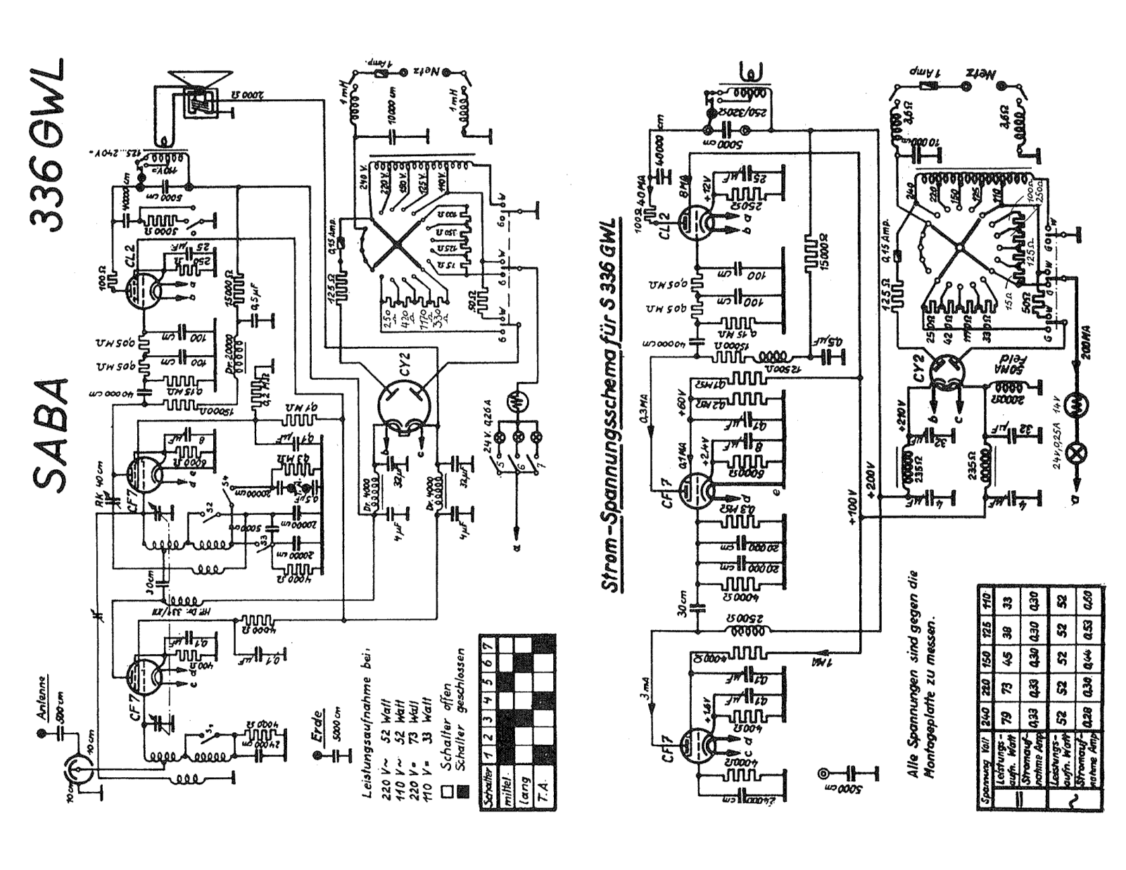 Saba 336GWL Diagram - ManualMachine.com